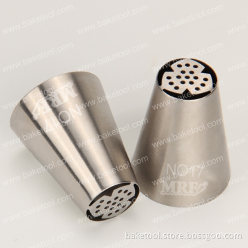 New Stainless Steel Pastry Decorating Tips Russian Icing Nozzles Piping Tips #NO17